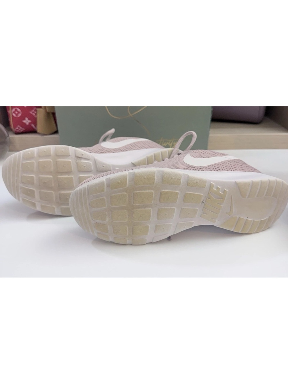 Nike Tanjun Light Pink Mesh Lace Up - Picture 9 of 9